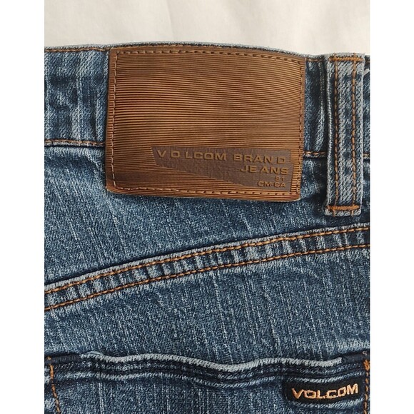 Volcom Jeans Womens 29 Blue Denim Solver Modern Straight Stretch Pocket … - Picture 9 of 16